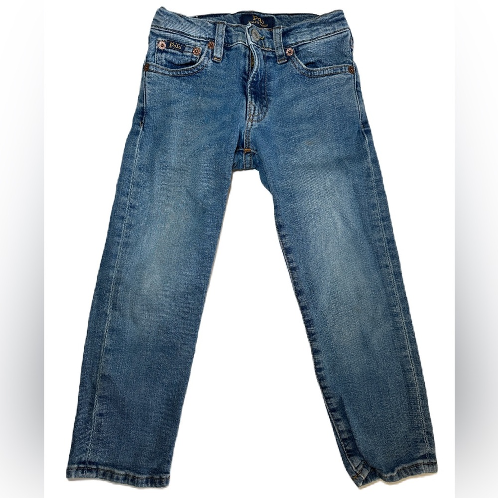 Polo Ralph Lauren Hampton Straight Jeans Toddler 4T AdjustableWaist FashionDenim